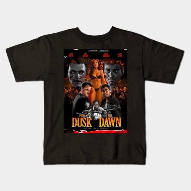 From dusk till dawn Kids T-Shirt by SAN ART STUDIO 